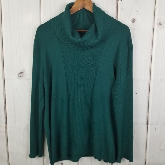 Investments Sweaters - NWT Investments Green Pullover Sweater Size 2X